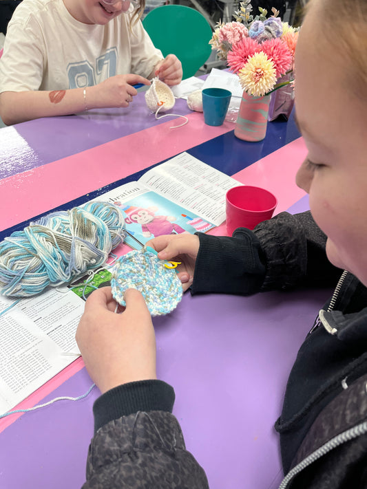 Kids crochet class Thursday afternoons